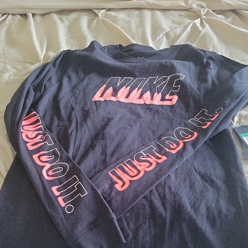 Nike Black Long Sleeve with Pink Accents